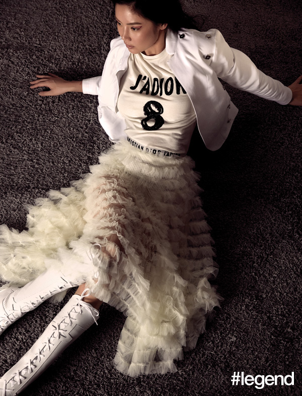 Gaile Lok wears outfit by Dior